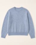 Powder Blue Cloud-Soft Cashmere Crewneck