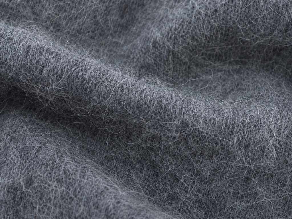 Charcoal & Rose Reversible Cashmere Crewneck