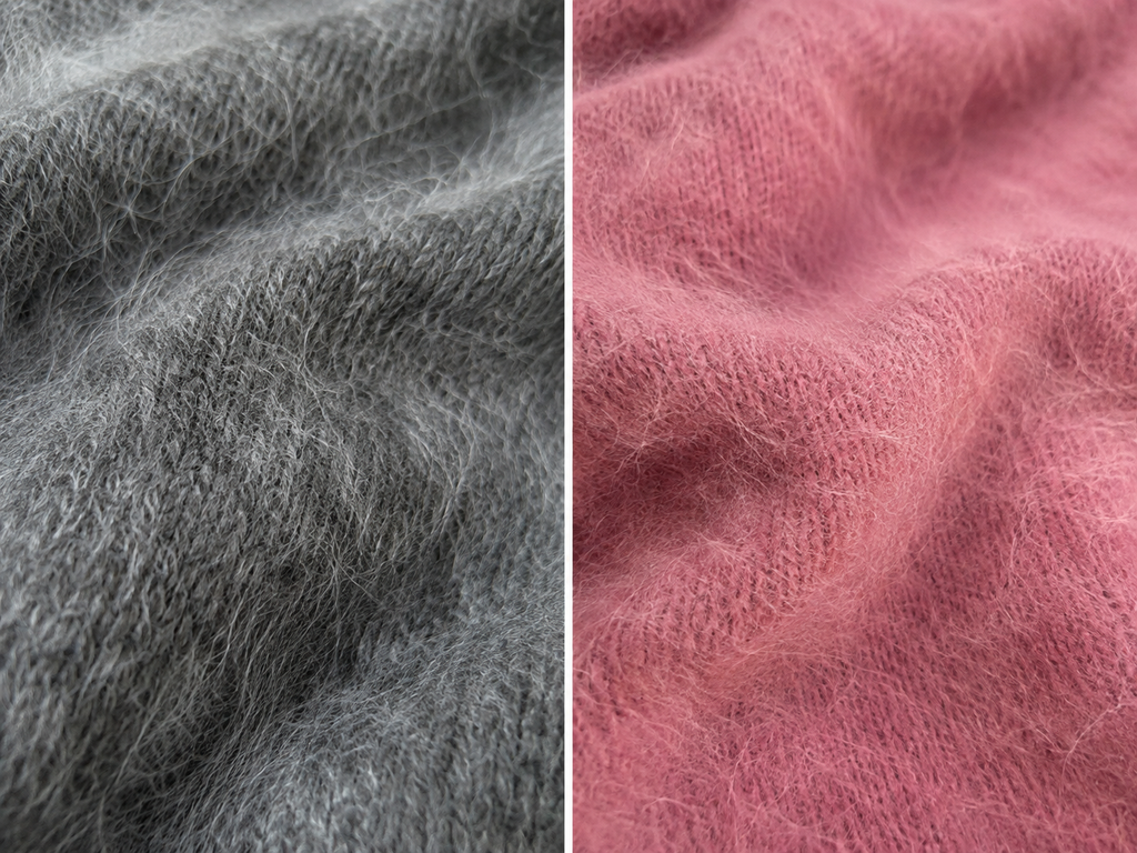 Charcoal & Rose Reversible Cashmere Crewneck